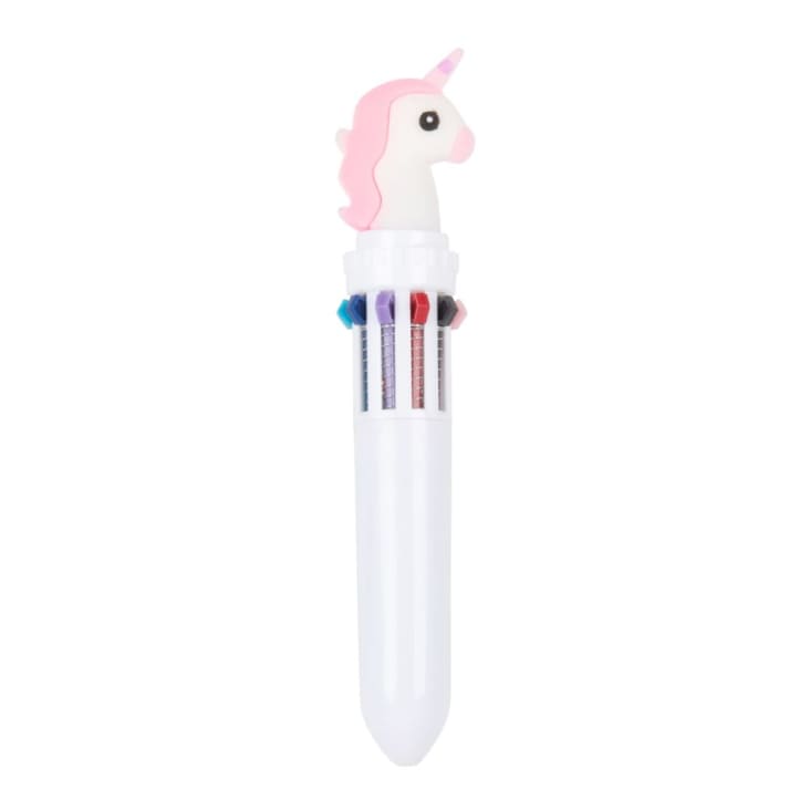 Maisons du Monde Lote de 3 - Bolígrafo multicolor con unicornio blanco