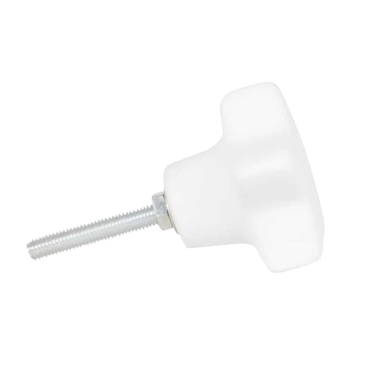 Maisons Du Monde Lote De 4 - Pomo De Cerámica Color Blanco