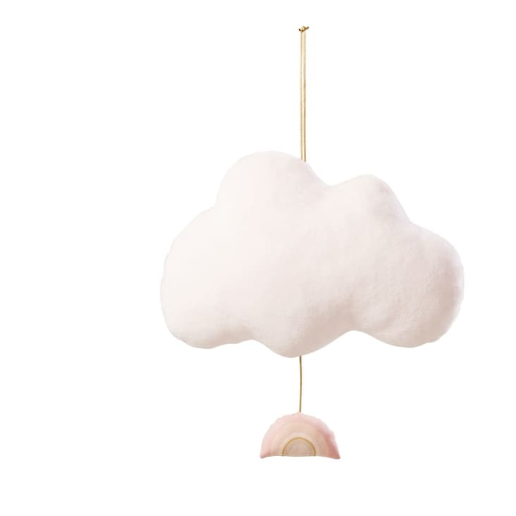 Maisons Du Monde LOU - Nube Musical Rosa Con Bordado Dorado
