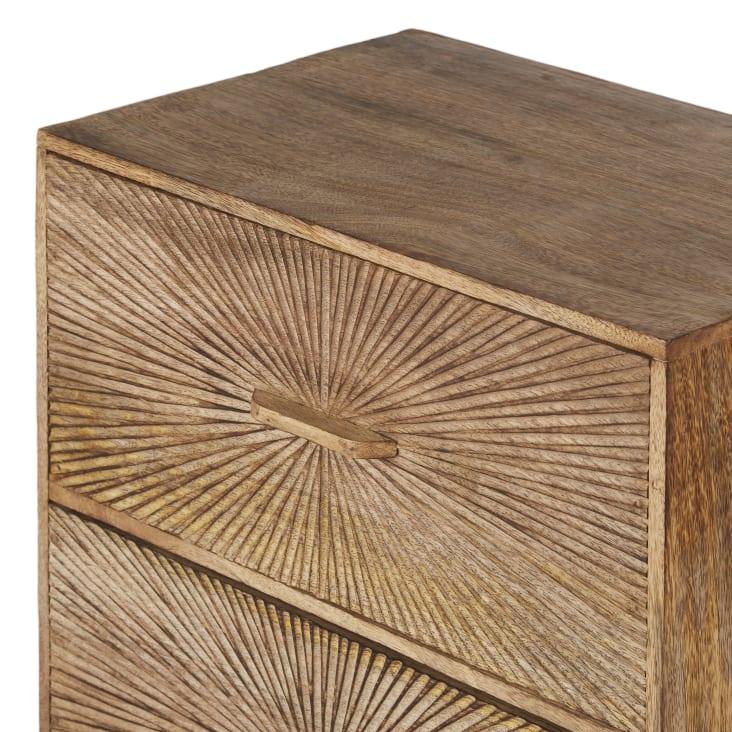 Maisons Du Monde LOUISON - Cajonera Pequeña Marrón Con 3 Cajones