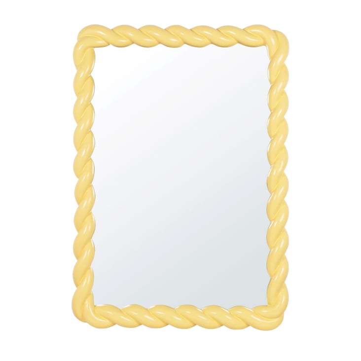 Maisons du Monde Louma - Espejo rectangular amarillo 70x100 cm