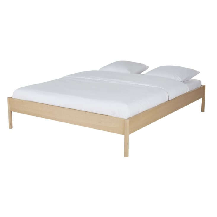 Maisons Du Monde Lourka - Cama De 160 X 200 Con Somier De Láminas En Beige