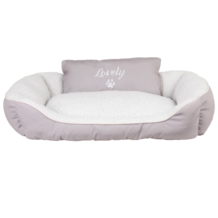 Maisons du Monde LOVELY - Cesta color gris claro y blanco
