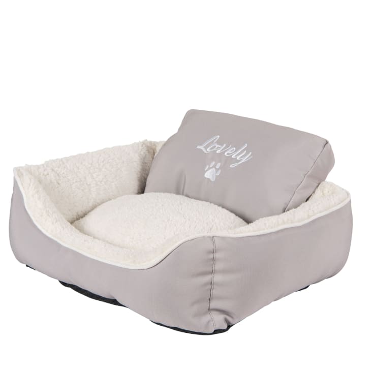 Maisons Du Monde Lovely Little Friend - Cesta Para Perro De Algodón Blanco Roto Con Estampado