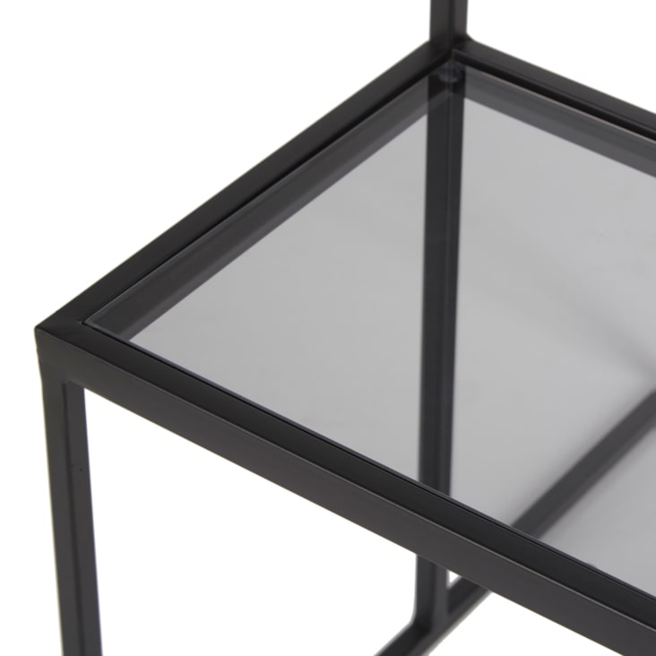 Maisons Du Monde LUCIA - Soporte Para Plantas Con Diseño De Torre En Metal Negro