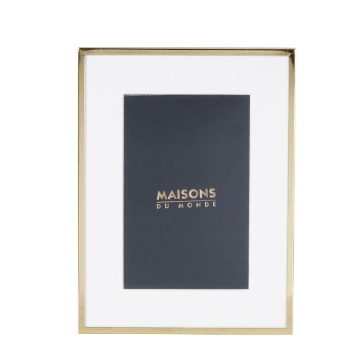 Maisons du Monde LUCIANA - Marco de fotos de metal dorado 10x15