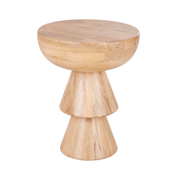 Maisons du Monde Lumia - Mesa de sofá tótem de madera de mango maciza