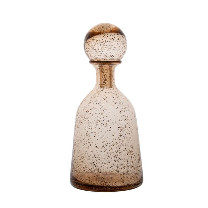 Maisons du Monde LUXOR - Frasco decorativo de cristal ámbar y dorado Alt. 34