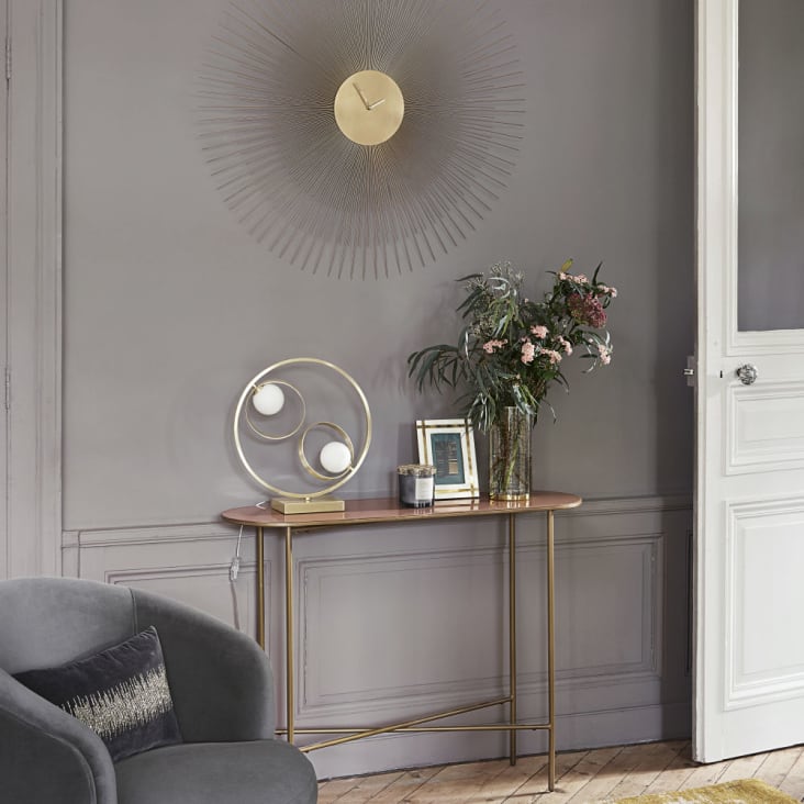 Maisons Du Monde Maddie - Consola De Metal Dorado Y Negro