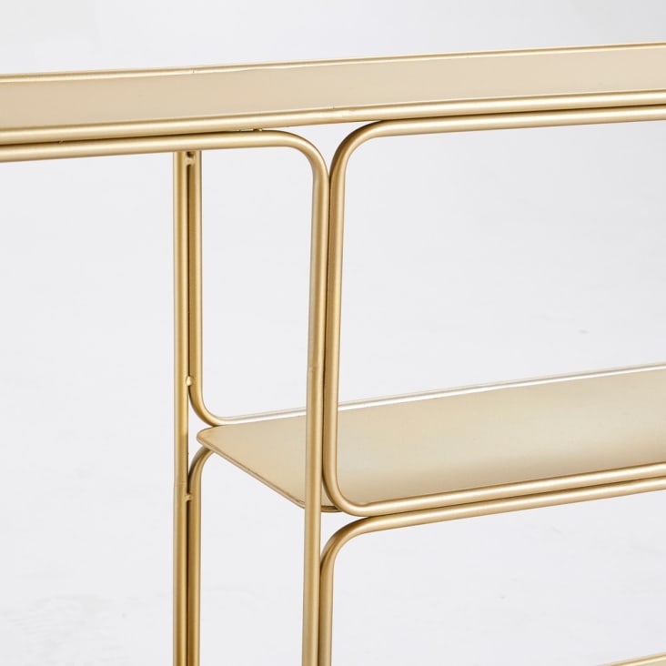 Maisons Du Monde Madeline - Estantería De Pared De Metal Dorado