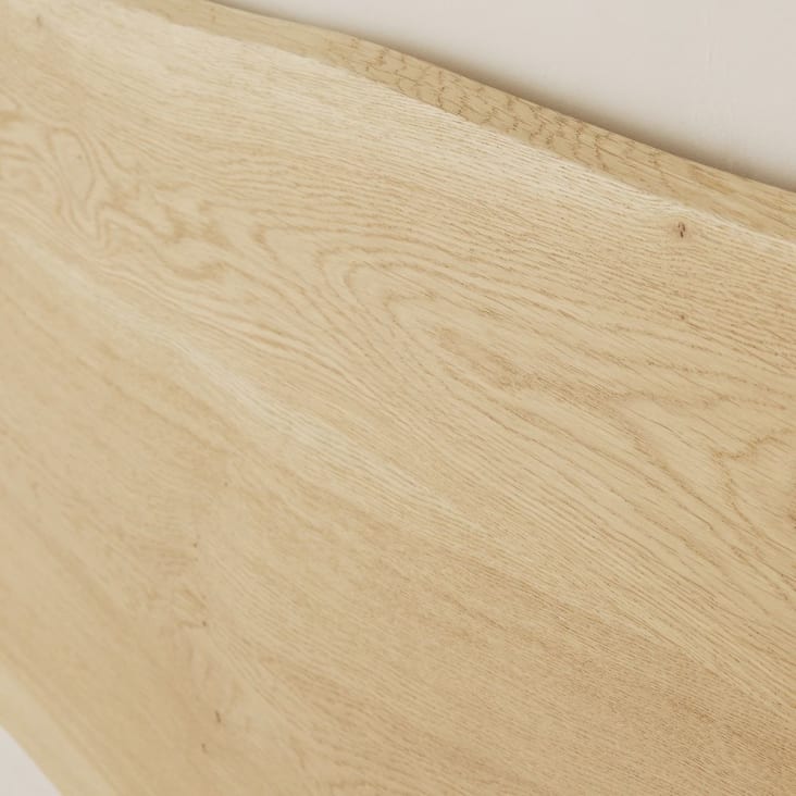 Maisons Du Monde Magnus - Cabecero De 180 De Roble Macizo Y Metal Negro