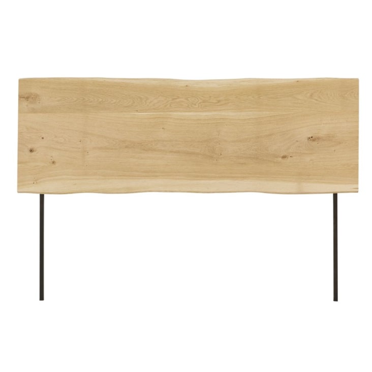 Maisons du Monde Magnus - Cabecero de 180 de roble macizo y metal negro