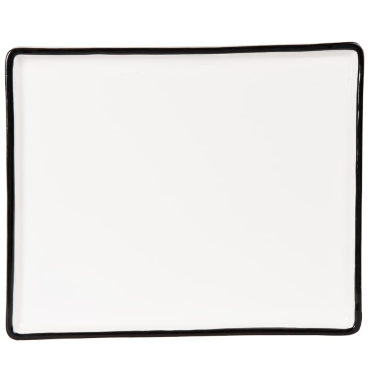 Maisons du Monde Addison - Bandeja de gres blanco