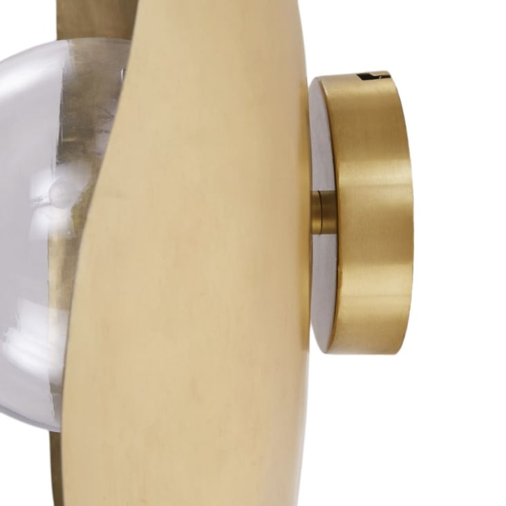 Maisons Du Monde Aplique De Pared De Metal Dorado