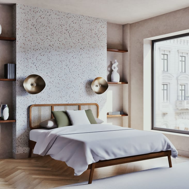 Maisons Du Monde Aplique De Pared De Metal Dorado