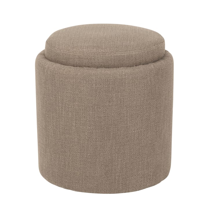 Maisons Du Monde Azir - Puf Redondo De Tela Gris