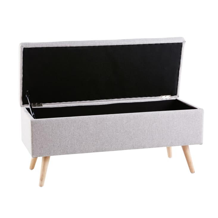 Maisons Du Monde Banco Baúl Vintage Gris Y Hevea