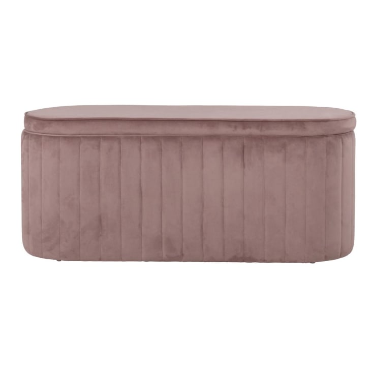 Maisons du Monde Banqueta baúl rosa