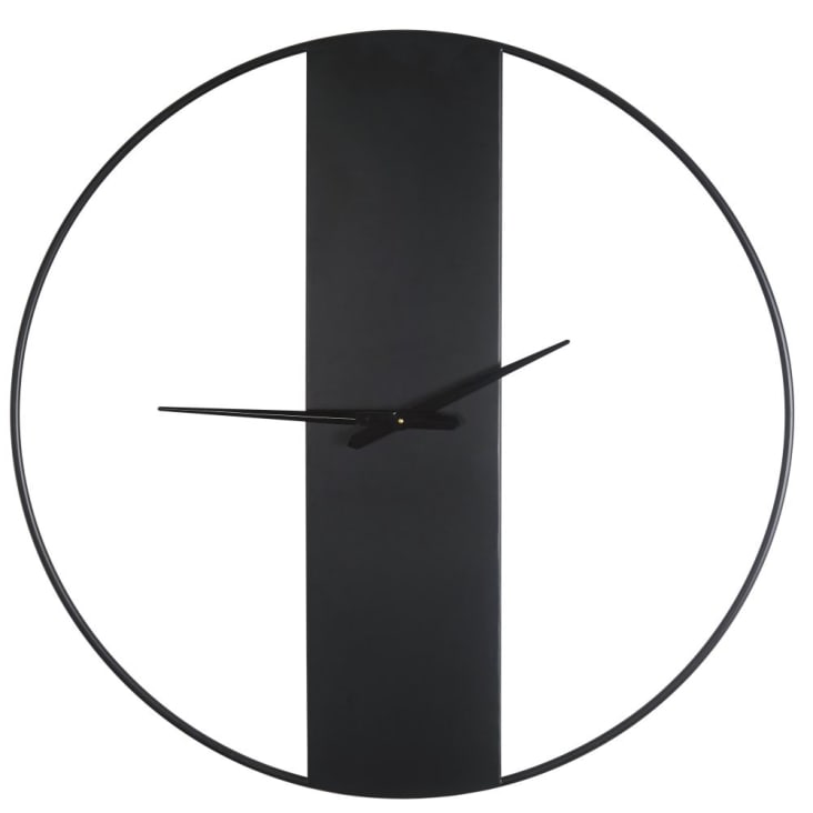 Maisons du Monde BRAD - Reloj de metal negro D. 100