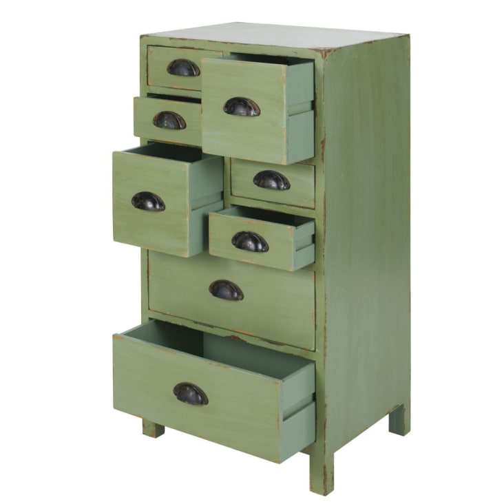 Maisons Du Monde Cajonera Pequeña Verde Abeto