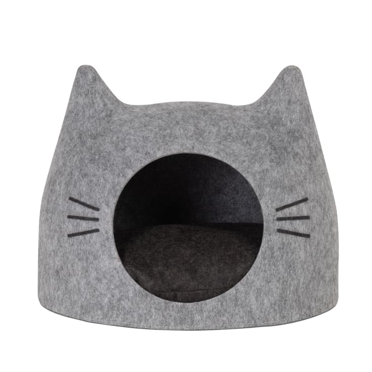 Maisons du Monde Cesta para gato de fieltro gris