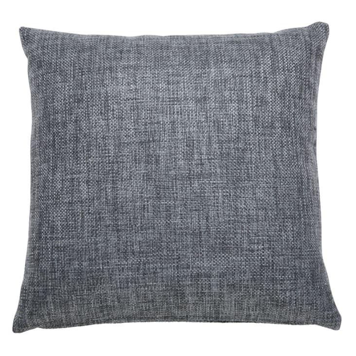 Maisons du Monde Cojín gris antracita 45x45