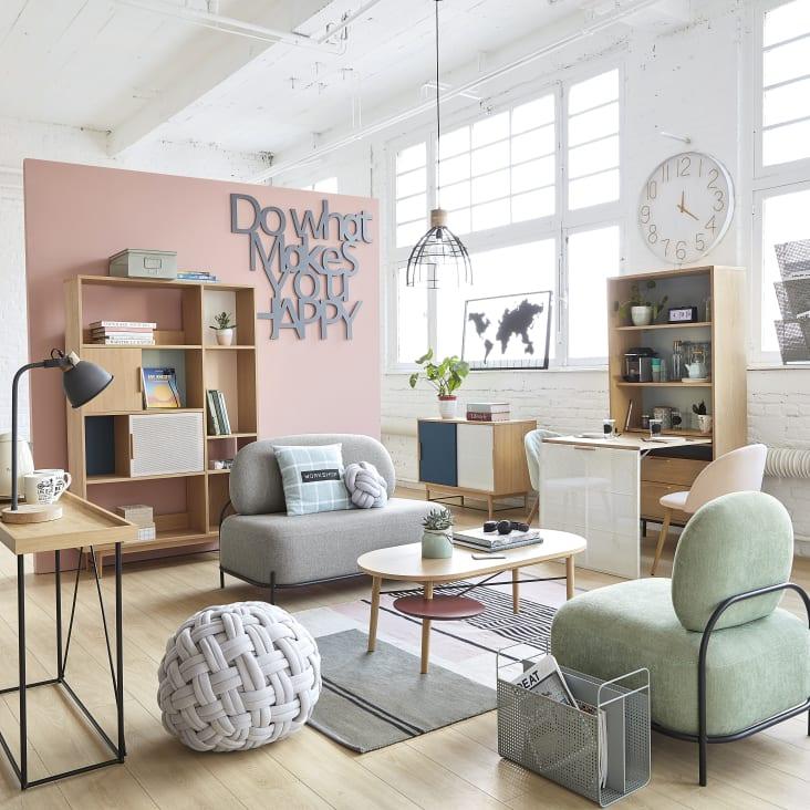 Maisons Du Monde Cojín Nudo Gris 25x25