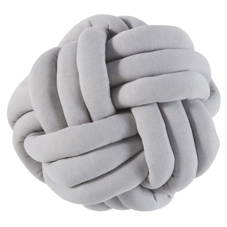 Maisons du Monde Cojín nudo gris 25x25