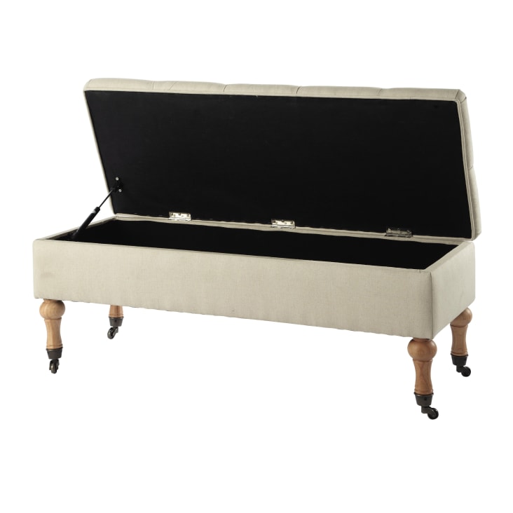 Maisons Du Monde COLETTE - Banco Baúl Con Ruedas