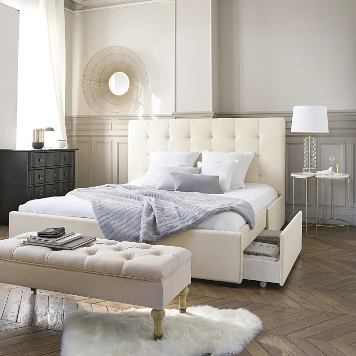 Maisons Du Monde COLETTE - Banco Baúl Con Ruedas