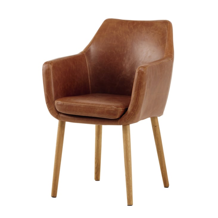 Maisons du Monde Davis - Butaca vintage marrón