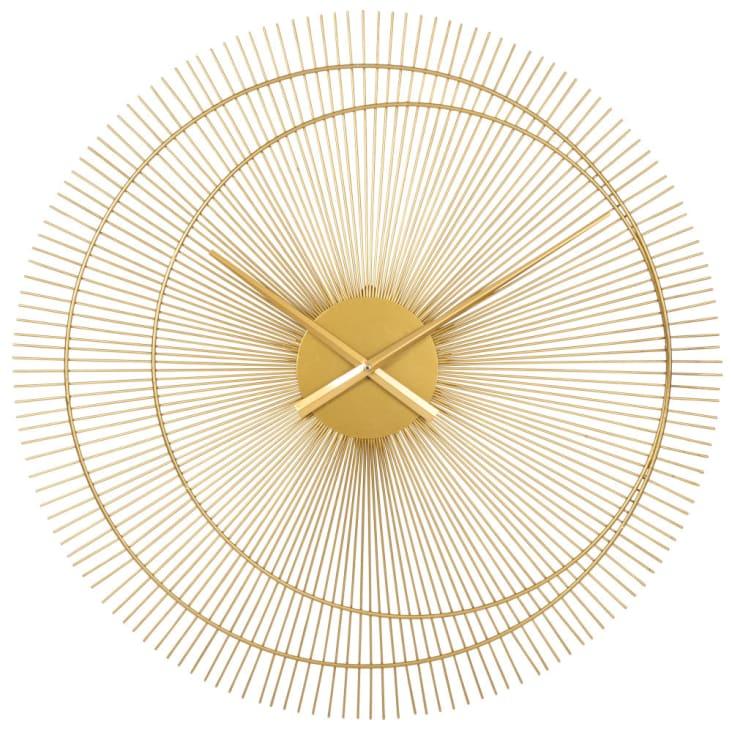 Maisons du Monde DUBAI - Reloj de metal dorado D. 60