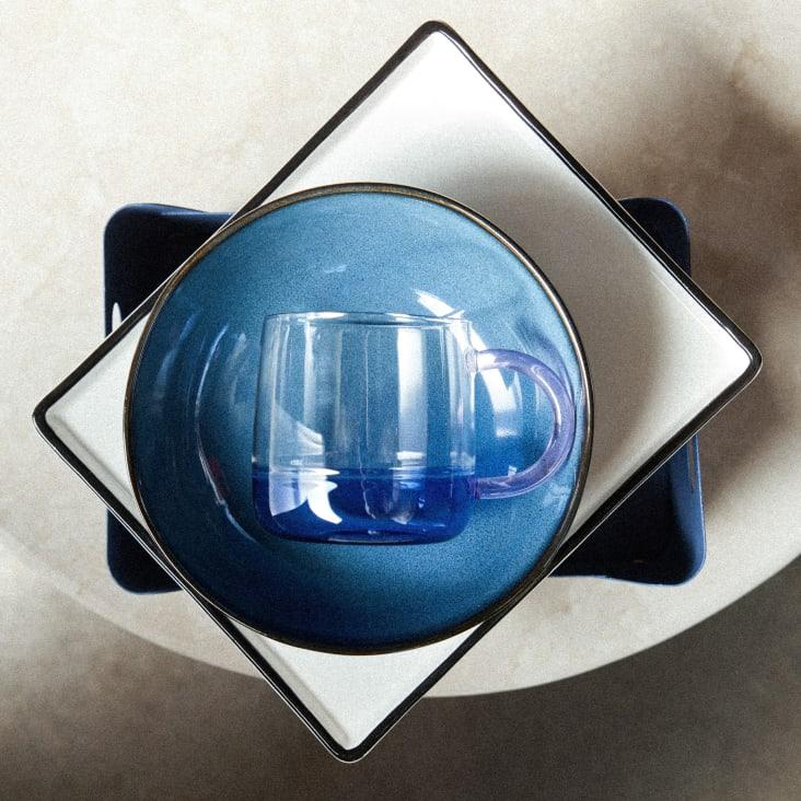 Maisons Du Monde Ensaladera De Cerámica Azul