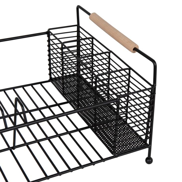 Maisons Du Monde Escurridor De Metal Negro