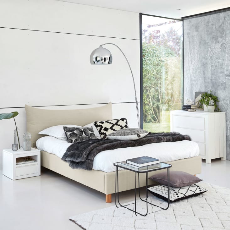 Maisons Du Monde Fergus - Cama Beige 180x200