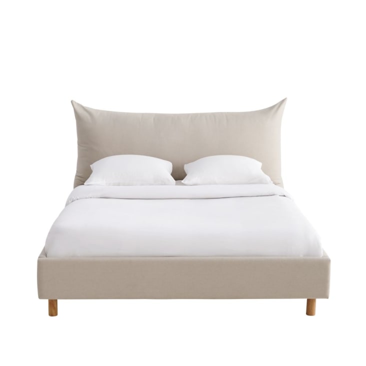 Maisons du Monde Fergus - Cama beige 180x200