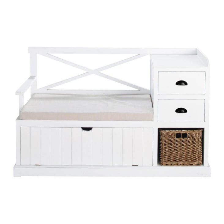 Maisons du Monde Freeport - Mueble de entrada blanco