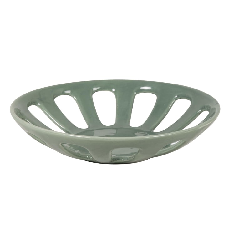 Maisons du Monde Giallo - Cesta de loza verde