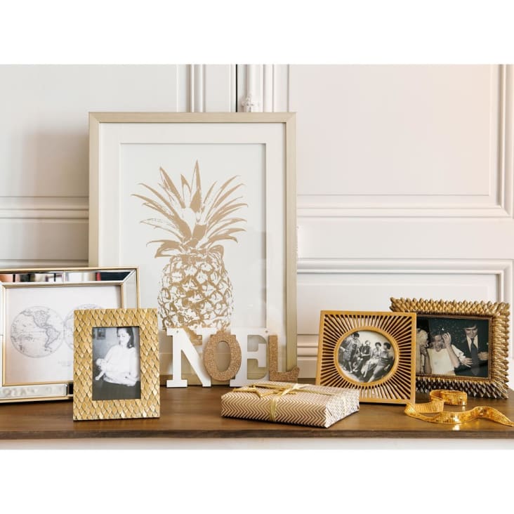 Maisons Du Monde GRACE - Marco De Fotos 13x18 Dorado