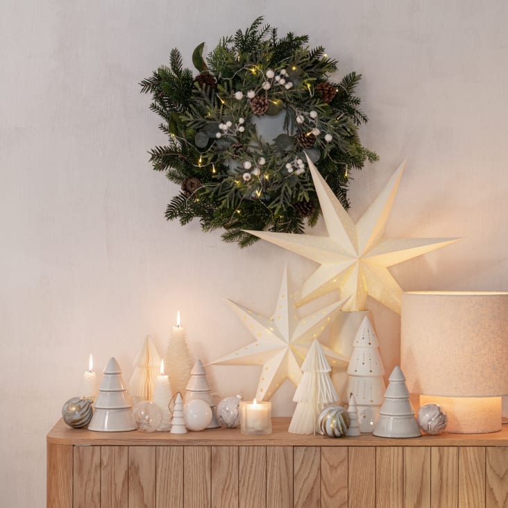 Maisons Du Monde Hazel - Lámpara De Algodón Beige