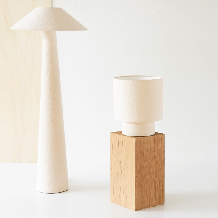 Maisons Du Monde Hazel - Lámpara De Algodón Beige