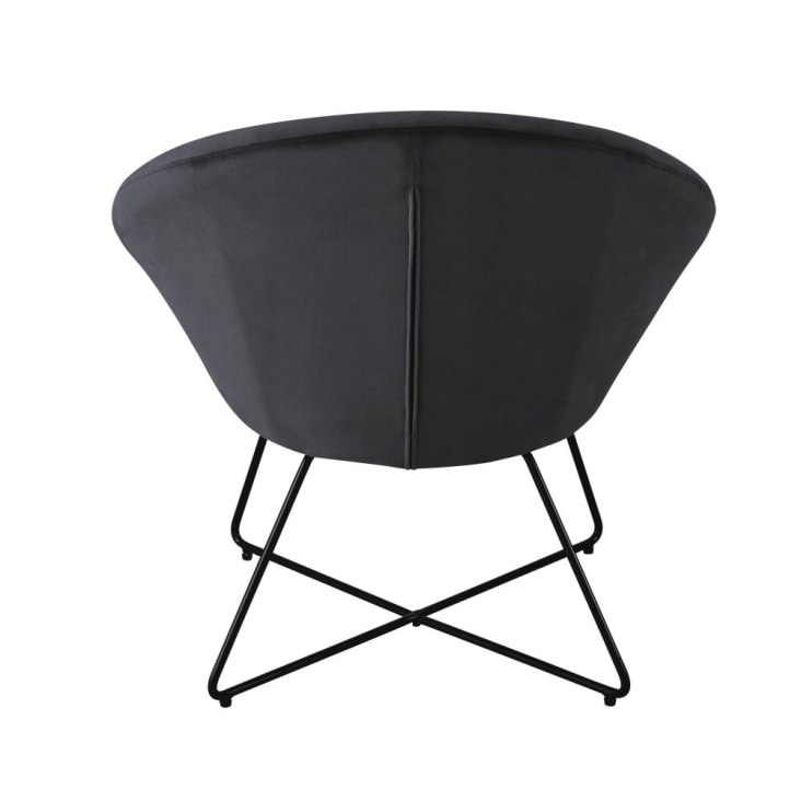 Maisons Du Monde Hipop - Sillón De Terciopelo Negro