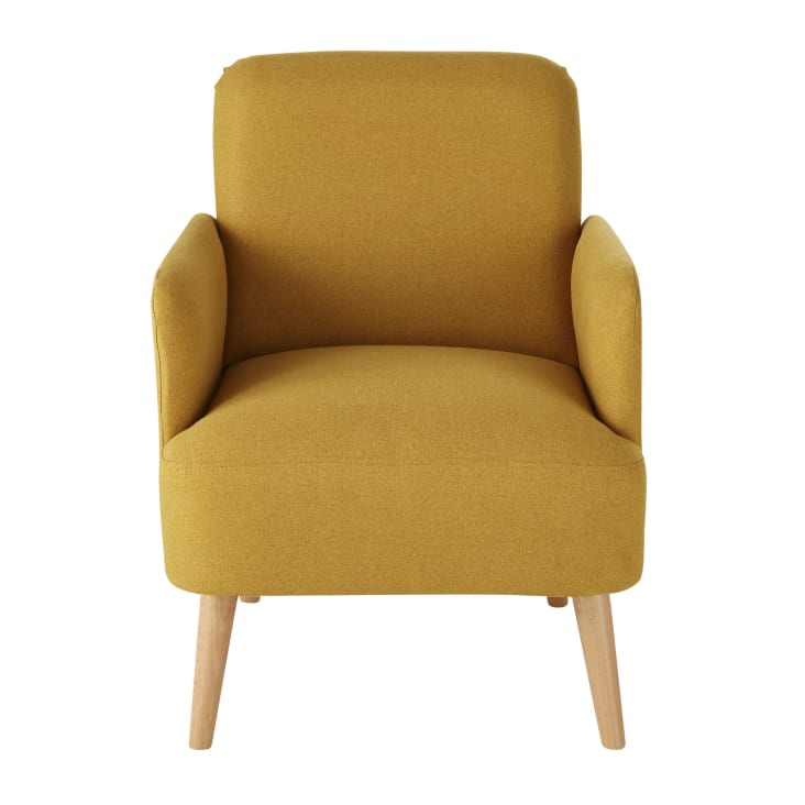 Maisons Du Monde Honey - Sillón Amarillo De Haya