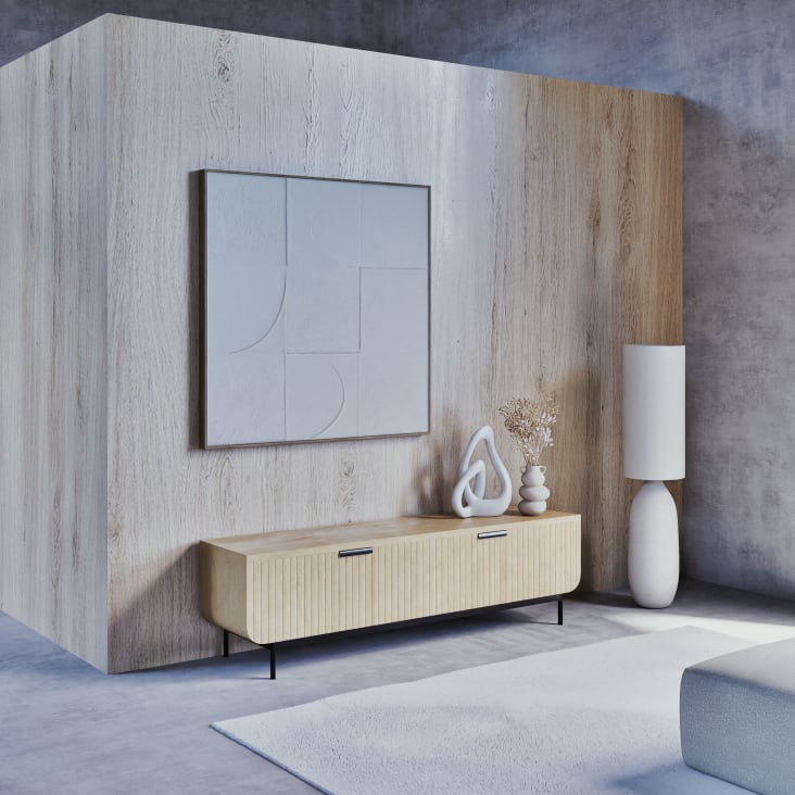 Maisons Du Monde Jarrón De Gres Beige Alt. 22