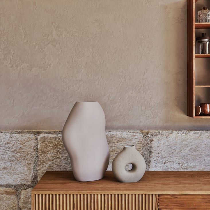 Maisons Du Monde Jarrón De Gres Gris Alt.19