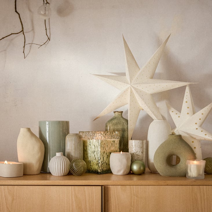 Maisons Du Monde Jarrón De Gres Gris Alt.19