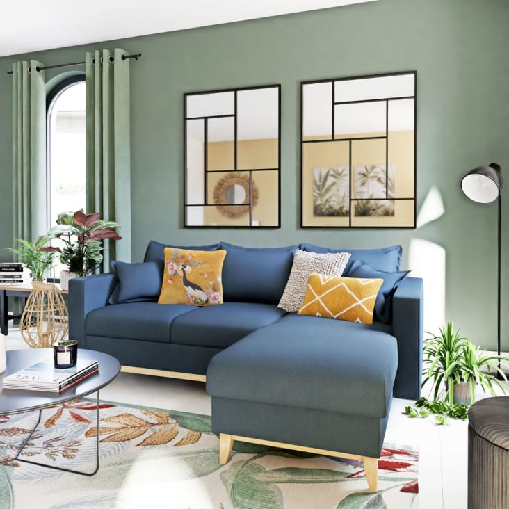 Maisons Du Monde JOSH - Espejo De Metal Negro 91x121