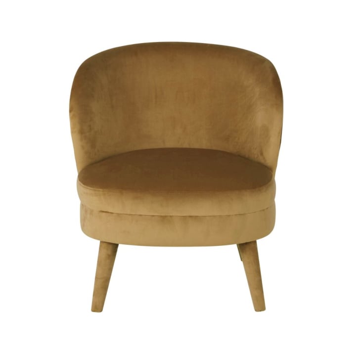 Maisons Du Monde Kate - Sillón De Terciopelo Ocre