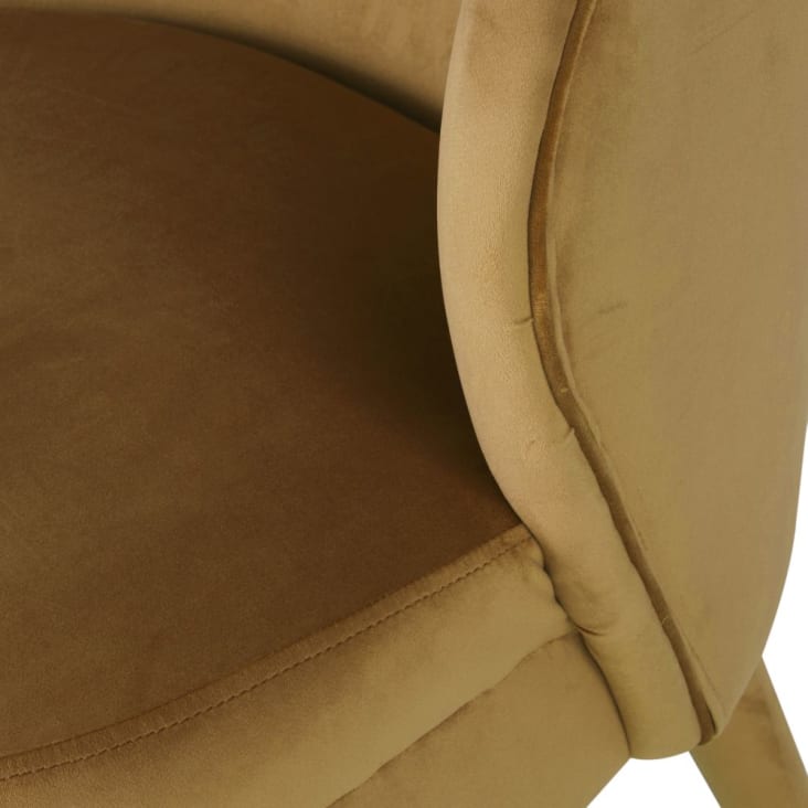 Maisons Du Monde Kate - Sillón De Terciopelo Ocre