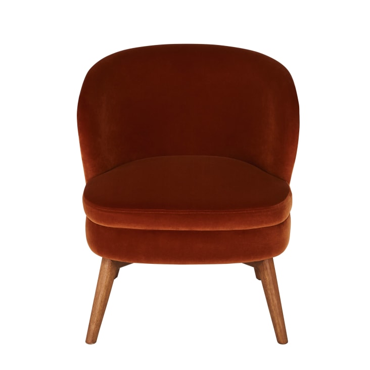 Maisons Du Monde Katie - Sillón De Terciopelo Marrón